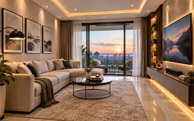 Living room interior visual